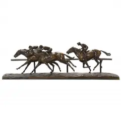 Les Galopeurs by Yves Benoist-Gironière, Patinated bronze, sold Feb 2024
