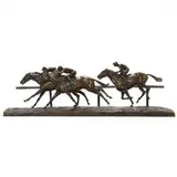 Les Galopeurs by Yves Benoist-Gironière, Patinated bronze, sold Feb 2024