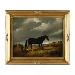 Horse in a Landscape by George Morley, Oil on canvas, sold Feb 2024