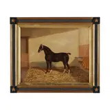 Portrait of a Thoroughbred, "Prince Henry by Albert Clark, Oil on canvas (lined), sold Feb 2024