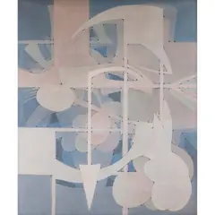 Instrument en harmonie avec les sentiments d’un assassin, Paris by Joaquín Ferrer, 1965, Huile sur toile, sold Mar 2024