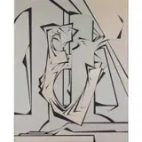 Continuité, discontinuité by Joaquín Ferrer, 1984, Huile sur toile, sold Mar 2024