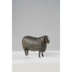 Le Bélier by Herbert Haseltine, Résine et plomb à patine brune nuancée or, sold Jun 2024