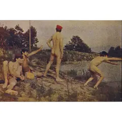 Thomas Eakings Swimming Hole by Alain Jacquet, 1966-1968, Sérigraphie sur masonite, sold Jun 2024