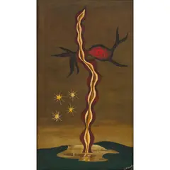 Le Vrai miracle by Jacques Hérold, 1931, Huile sur toile, sold Jun 2024