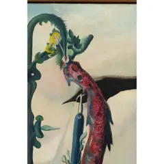Hirondelle de l’eau by Óscar Domínguez, 1938, Huile sur toile, sold Jun 2024