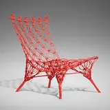 Knotted Rouge chair by Marcel Wanders, 1996 / 2006, carbon and aramid fibers, epoxy resin, sold Oct 2022