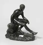 Italien, Ende 19.Jh., nach einem Vorbild der Antike by Figur "Sitzender Merkur", bronze, sold Mar 2017