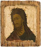 Russisch, 16./17.Jh by Hl. Johannes der Vorläufer, tempera, sold Mar 2017