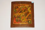 Russisch, 19.Jh by Höllenfahrt und Auferstehung Christi, tempera, offered Mar 2017