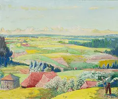 Lueg" (Landschaft bei Oschwand), 1941 by Cuno Amiet, oil on canvas, sold Mar 2017