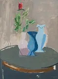 Stilleben mit Strauss", 1977 by Henry Wabel, oil on canvas, offered Mar 2017