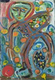 Tanzende Figur by Walter Arnold Steffen, oil on board, sold Mar 2017