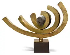 Epicentre by André E. Bucher, 1979, bronze, sold Mar 2017