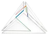 Dreieckpyramide by Nelly Rudin, 1982, acrylic, sold Mar 2017