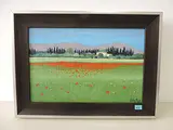 Weite Landschaft mit blühendem Mohn by Thys Kathy, oil on canvas, sold Mar 2017