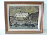 Valbella, Lenzerheide", 1940 by Georg Peter Luck, oil, offered Mar 2017