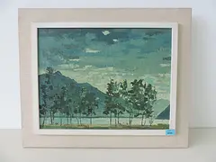 Spaziergänger am See by Hermann Pieper, oil on board, sold Mar 2017