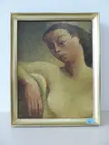 Weibliche Aktstudie by Hermann Pieper, oil on board, offered Mar 2017