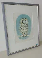 Eule by Fritz Hug, 1983, color lithograph, sold Mar 2017