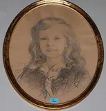Zwei Portraits aus der Familie Schulthess by Wilhelm Balmer, pastel, sold Dec 2016