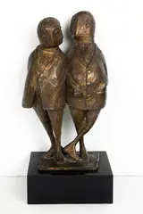 Untitled (Buddies) by Clivia Calder Morrison, bronze sculpture, sold Nov 2023