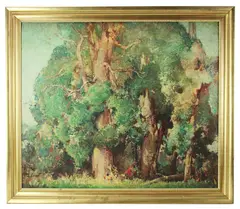 Edge of the Woods by Franck Taylor Bowers, oil on canvas, sold Oct 2026