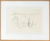 Mexico City Personages I by Robert Motherwell, Lithograph and Chine Applique on Arches and Japanese Gampi Handmade Paper, sold Mar 2025