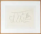 Mexico City Personages III by Robert Motherwell, Lithograph with Chine Applique on Arches and Japanese Yame Handmade Paper, sold Mar 2025