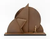Untitled by Ernest Trova, 1974, Bronze and Corten Steel Sculpture, sold Mar 2025