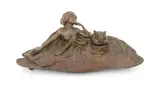 Untitled by Franz Xavier Bergmann, circa 1900, Bronze Inkwell, sold Mar 2025