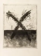 Screw by Donald Saff, 1980, Etching on Paper, sold Mar 2025