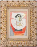 Brenton Woman by Gabriel Zendel, 1952, Gouache on Paper, sold Mar 2025