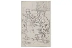 Untitled by Guido Reni, etching, offered Oct 2022