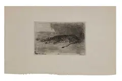 Untitled by Eugène Delacroix, etching, offered Oct 2022