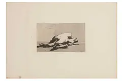 Untitled by Augustin Théodule Ribot, etching, offered Oct 2022