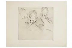 Untitled by Paul César Helleu, etching, offered Oct 2022