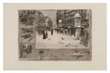 Untitled by Félix Buhot, etching on paper, offered Oct 2022