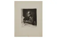 Untitled by Muirhead Bone, etching, offered Oct 2022