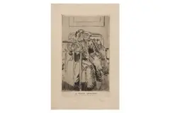 Untitled by Walter Sickert, etching, offered Oct 2022