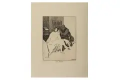 Untitled by Walter Sickert, etching, offered Oct 2022