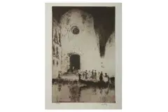 Untitled by James McBey, etching, offered Oct 2022