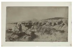 Untitled by James McBey, etching, offered Oct 2022