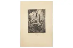Untitled by Ferdinand Staeger, etching, offered Oct 2022