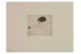 Untitled by Emil Orlík, etching, offered Oct 2022