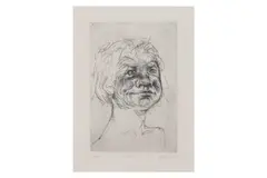 Untitled by Peter Howson, pencil, offered Oct 2022