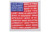 Untitled by Barbara Kruger, screenprint, offered Oct 2022
