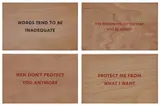 Untitled by Jenny Holzer, screenprint on board, offered Oct 2022