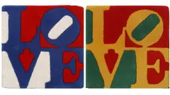 Untitled by Robert Indiana, ink, offered Oct 2022