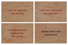 Untitled by Jenny Holzer, screenprint on board, offered Oct 2022
